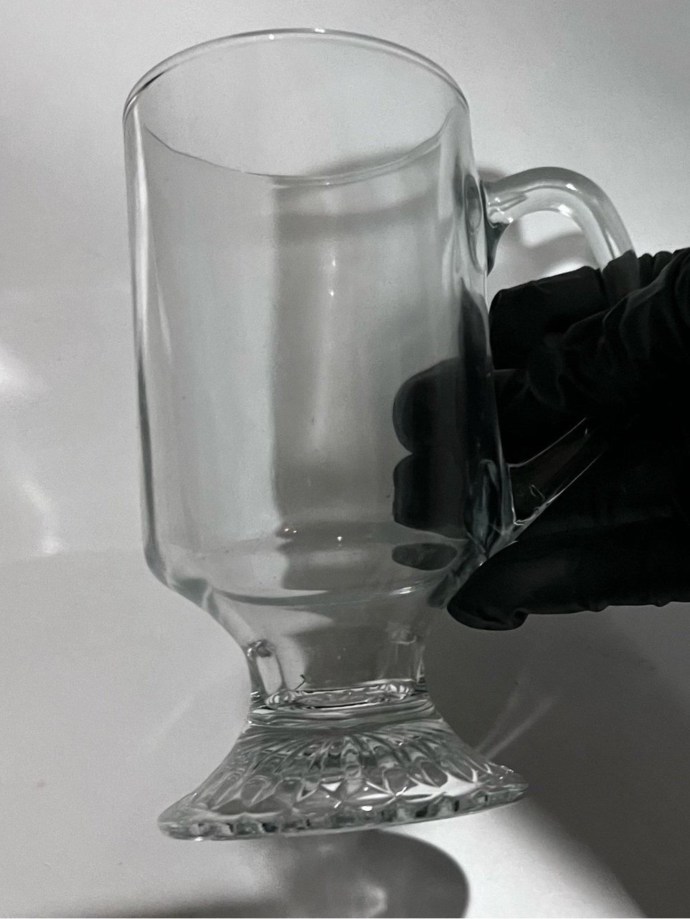 Vintage Luminarc Hot Drink Footed Glass Mug Set 4pc 10oz NIB USA 1994 - Picture 12 of 12